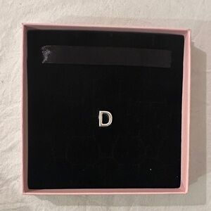 Silver Initial “D” Pandora Charm